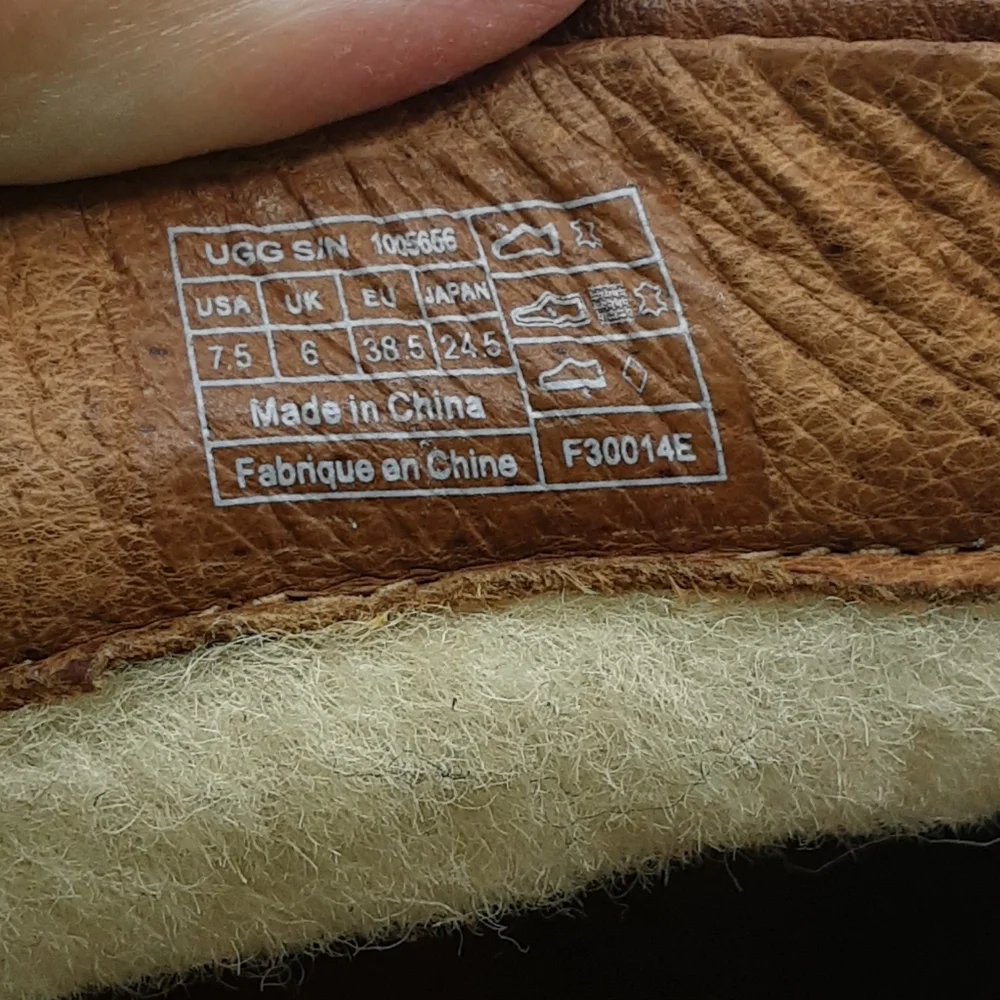 UGG Charlotte Brown Leather Ankle Boot.